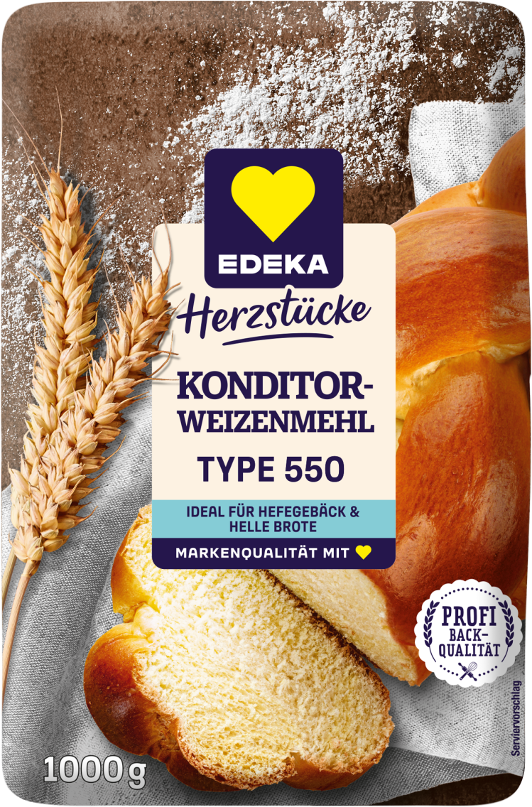 EDEKA Herzstücke Weizenmehl Type 550 oder Roggenmehl Type 1150
