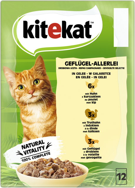 Kitekat Katzennahrung Bunte Vielfalt in Sauce 