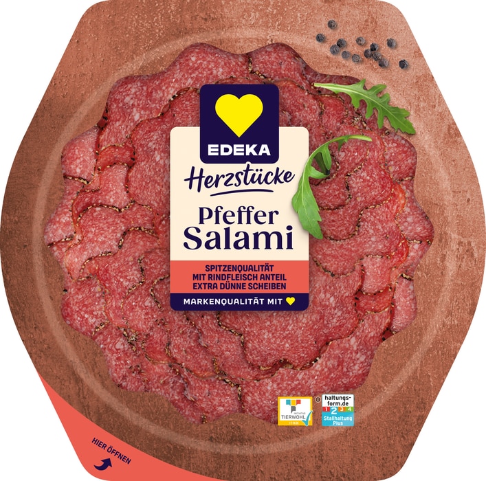 EDEKA Herzstücke Pfeffer-*, Geflügel-* oder Edelsalami*