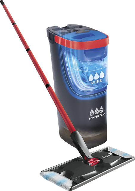 vileda Flachwischer Set H2Pro Flat Mop
