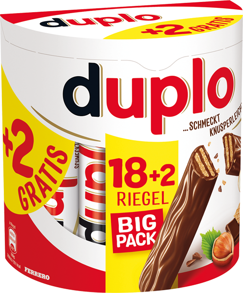 Ferrero Duplo oder Kinderriegel Big-Pack 18+2