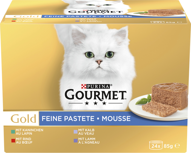 Purina Gourmet Katzennahrung Gold Feine Pastete Mousse