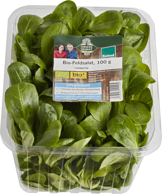 Unsere Heimat – echt & gut Bio Feldsalat oder Rucola 