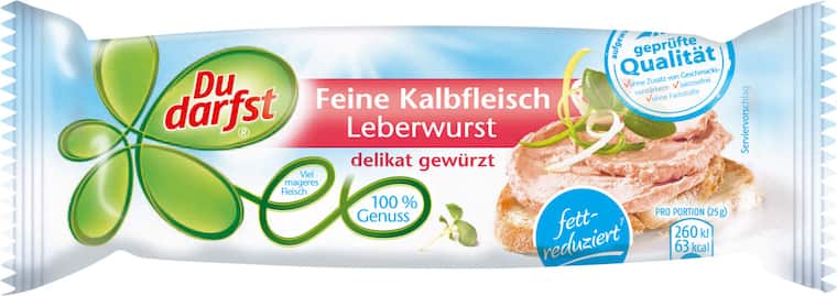 Du darfst Feine Kalbfleisch Leberwurst