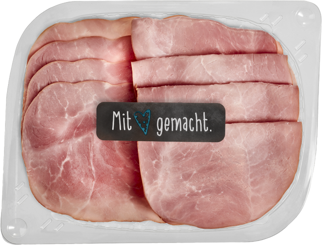 Mit Herz gemacht: Kochschinken-Aufschnitt